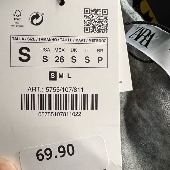 ZARA | Gray | WOOL AND ALPACA BLEND DRESS LIMITED EDITION - Picture 5 of 6